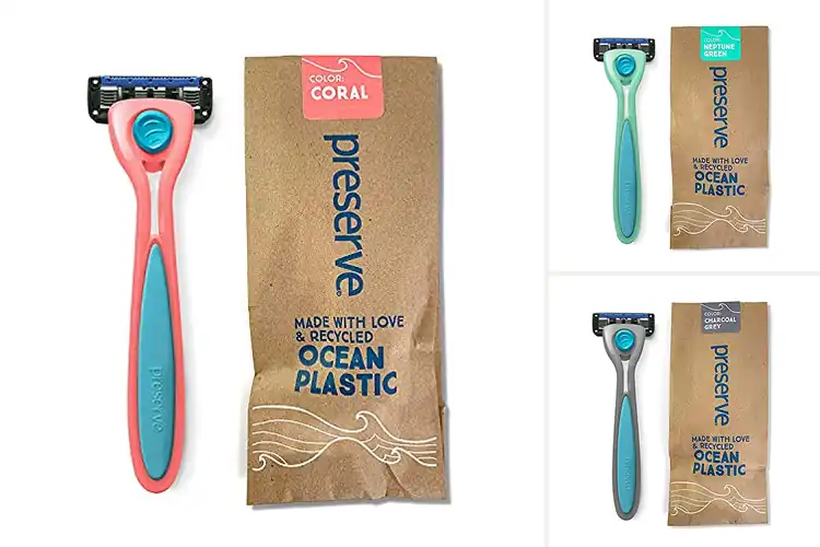 Detailed view of Best Eco Friendly Recycled Plastic Razors